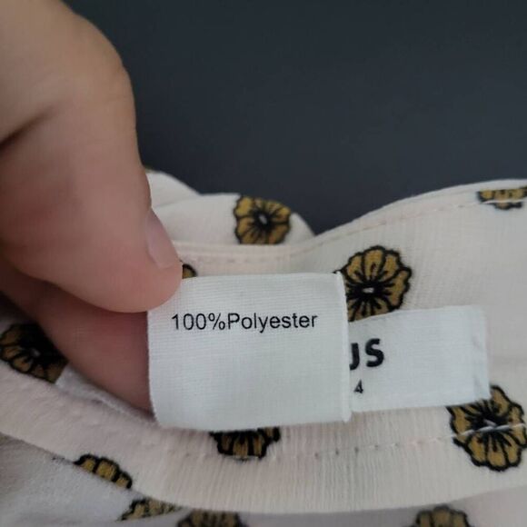 Glamorous Womens Size 4 Jumpsuit Pink Floral Print Short Puff Sleeves Flowy - Picture 6 of 8